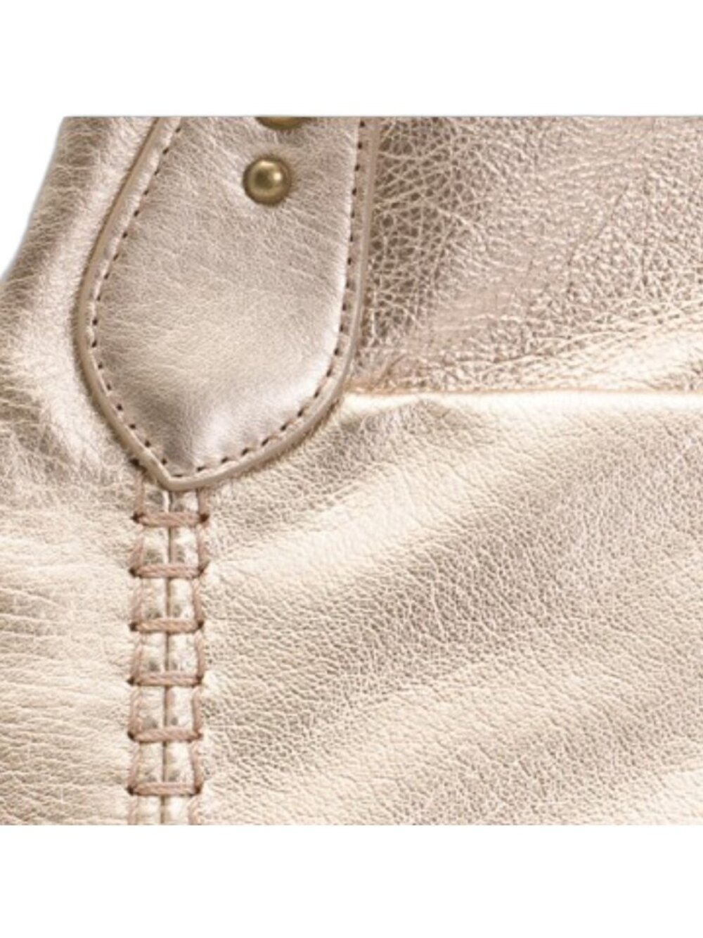 THE SAK Leather Melrose Metallic Satchel Tote - Picture 2 of 5